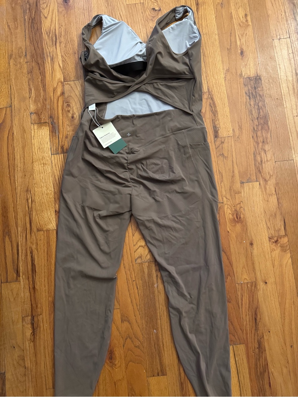 HALARA Taupe Full-Length Jumpsuit - Picture 2 of 3